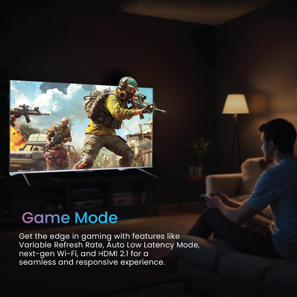 Haier P7GT 4K Ultra HD 165cm (65) Google TV | Hands free voice control